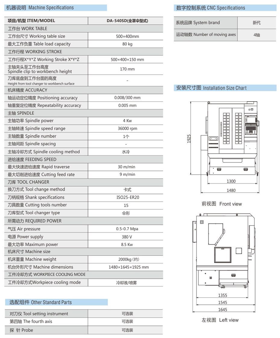 陶瓷雕銑機參數